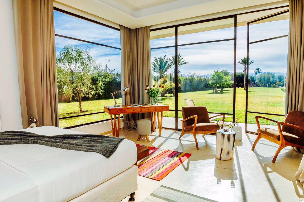 Villa Dar Sayang lounge styled with natural light and custom furniture
